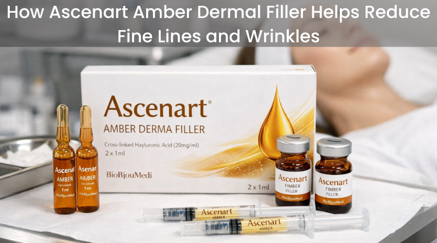 patient getting Ascenart amber dermal filler treatment